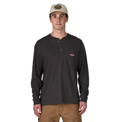 Long-Sleeved Work Henley Pocket Tee