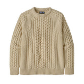 Recycled Wool-Blend Cable-Knit Crewneck Sweater