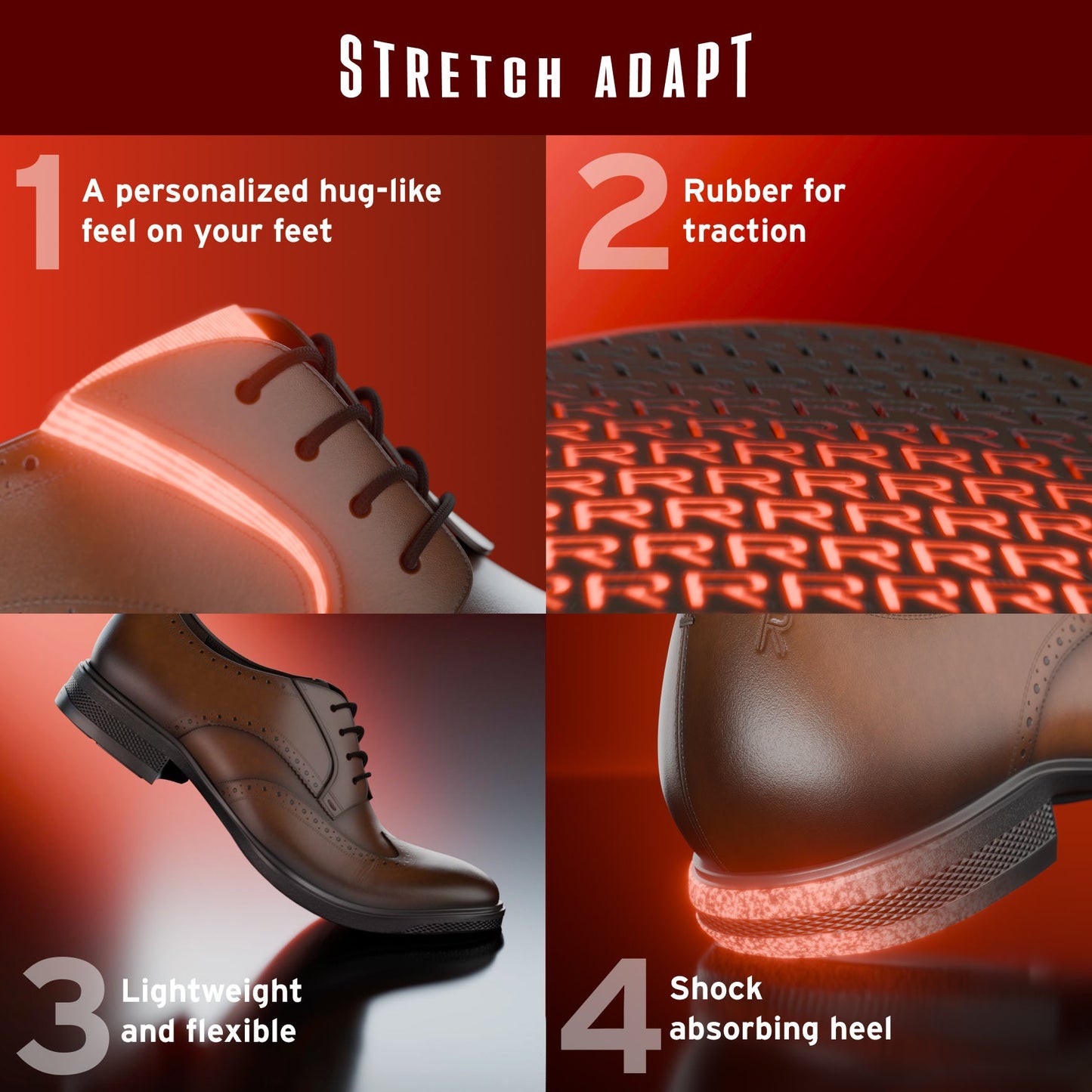 Men Keegan Dress Wing Tip Lace-up Oxfords