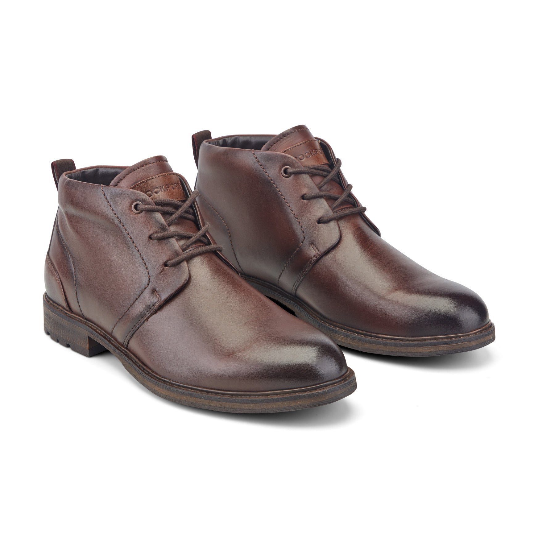 Men Tolan Lace-Up Leather Chukka Boots