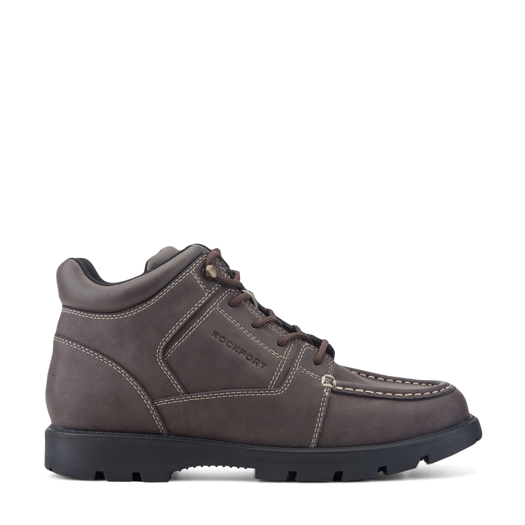Men Umber Waterproof Casual Moc Toe Trail Boots