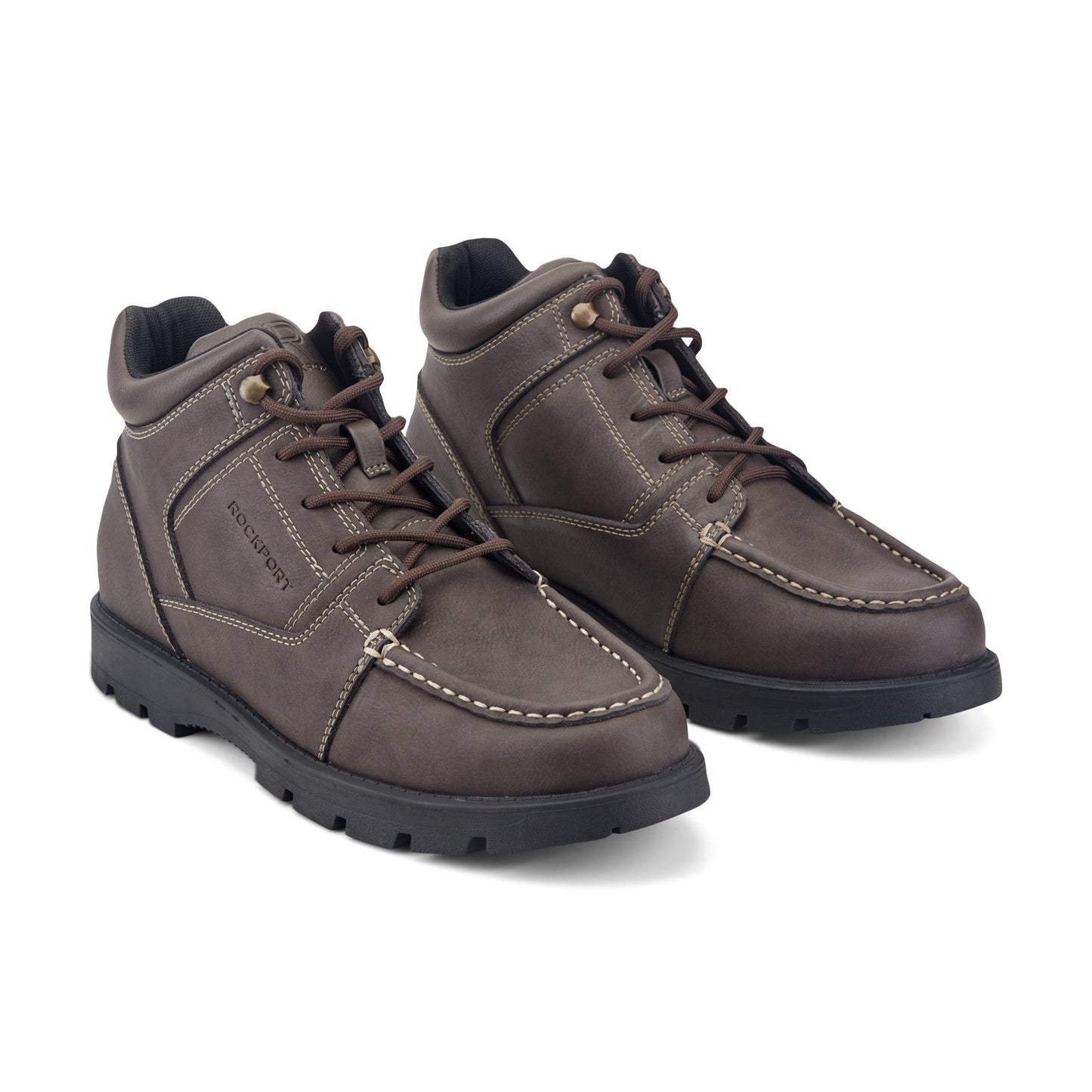 Men Umber Waterproof Casual Moc Toe Trail Boots