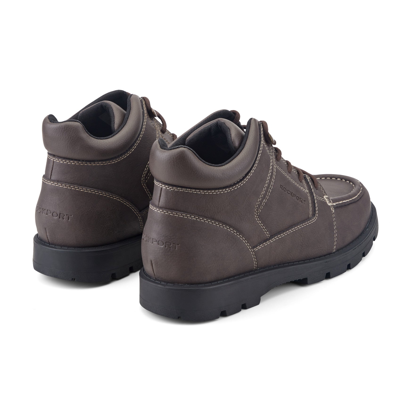 Men Umber Waterproof Casual Moc Toe Trail Boots
