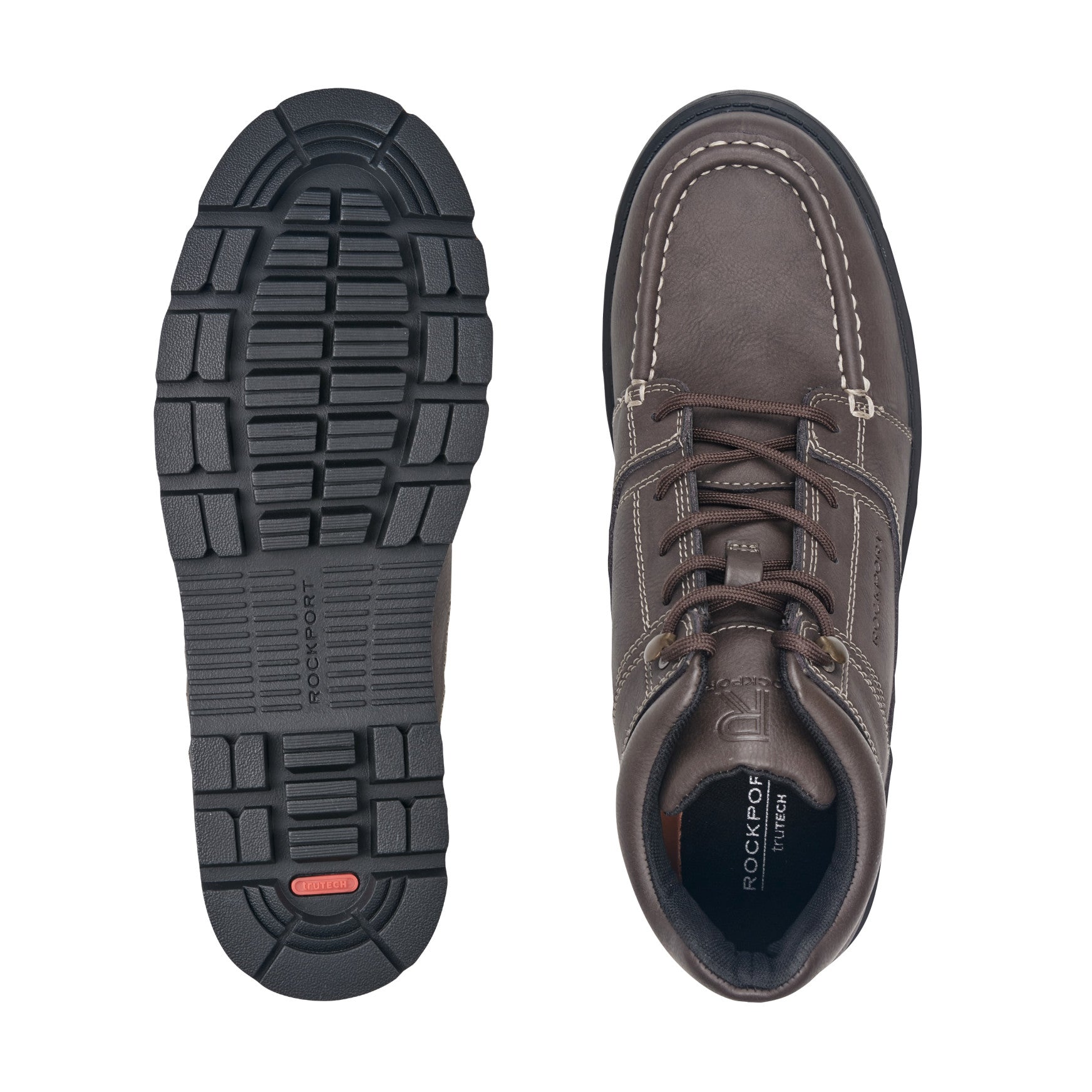 Men Umber Waterproof Casual Moc Toe Trail Boots