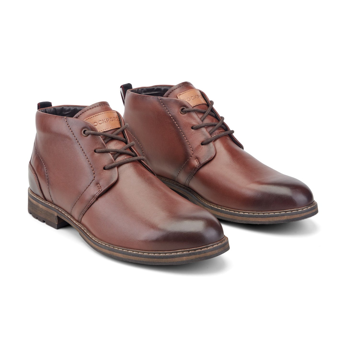 Men Tolan Lace-Up Leather Chukka Boots