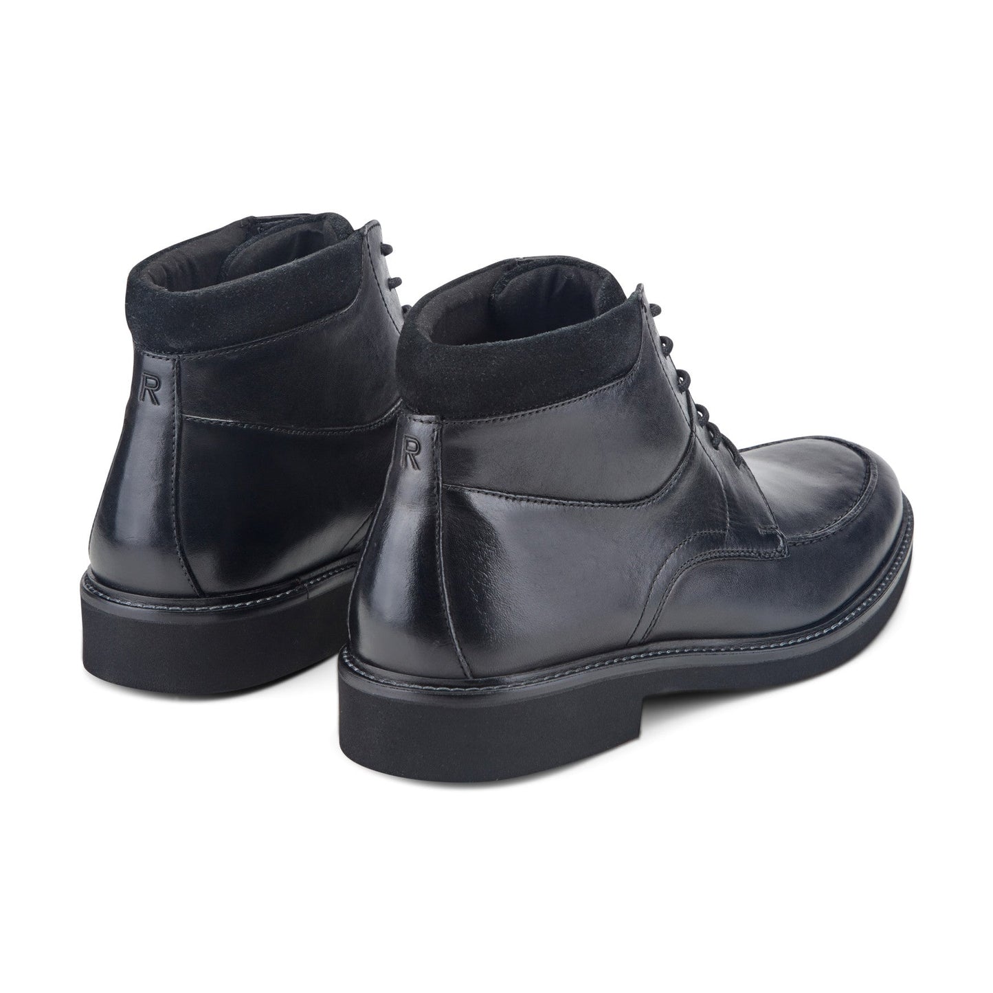 Men Macklin Moc Toe Lace-Up Leather Boots