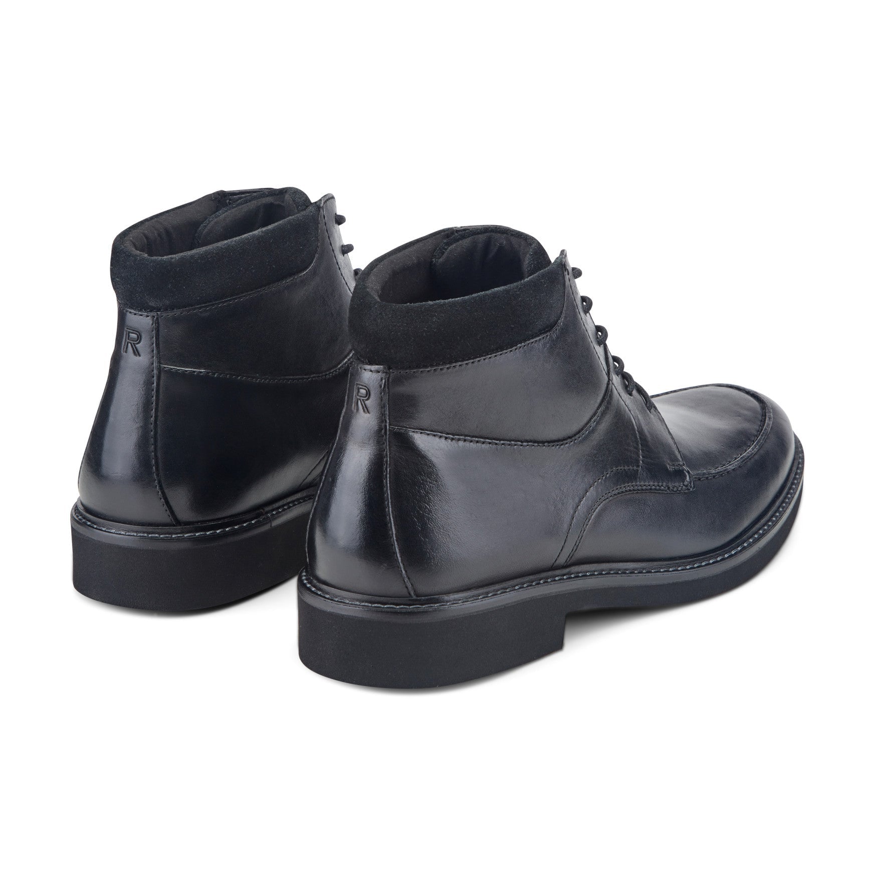 Men Macklin Moc Toe Lace-Up Leather Boots