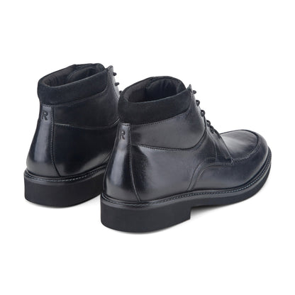 Men Macklin Moc Toe Lace-Up Leather Boots