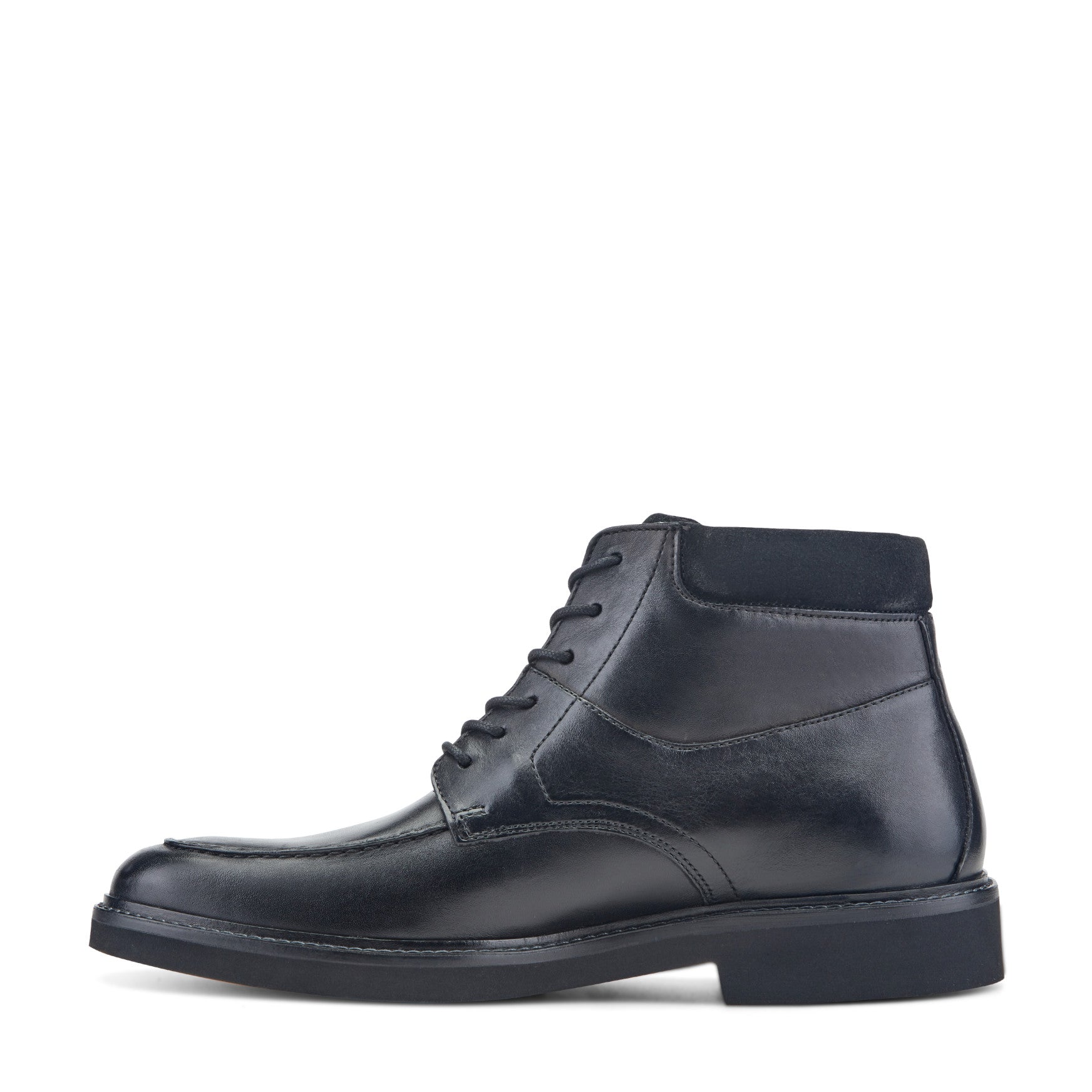 Men Macklin Moc Toe Lace-Up Leather Boots