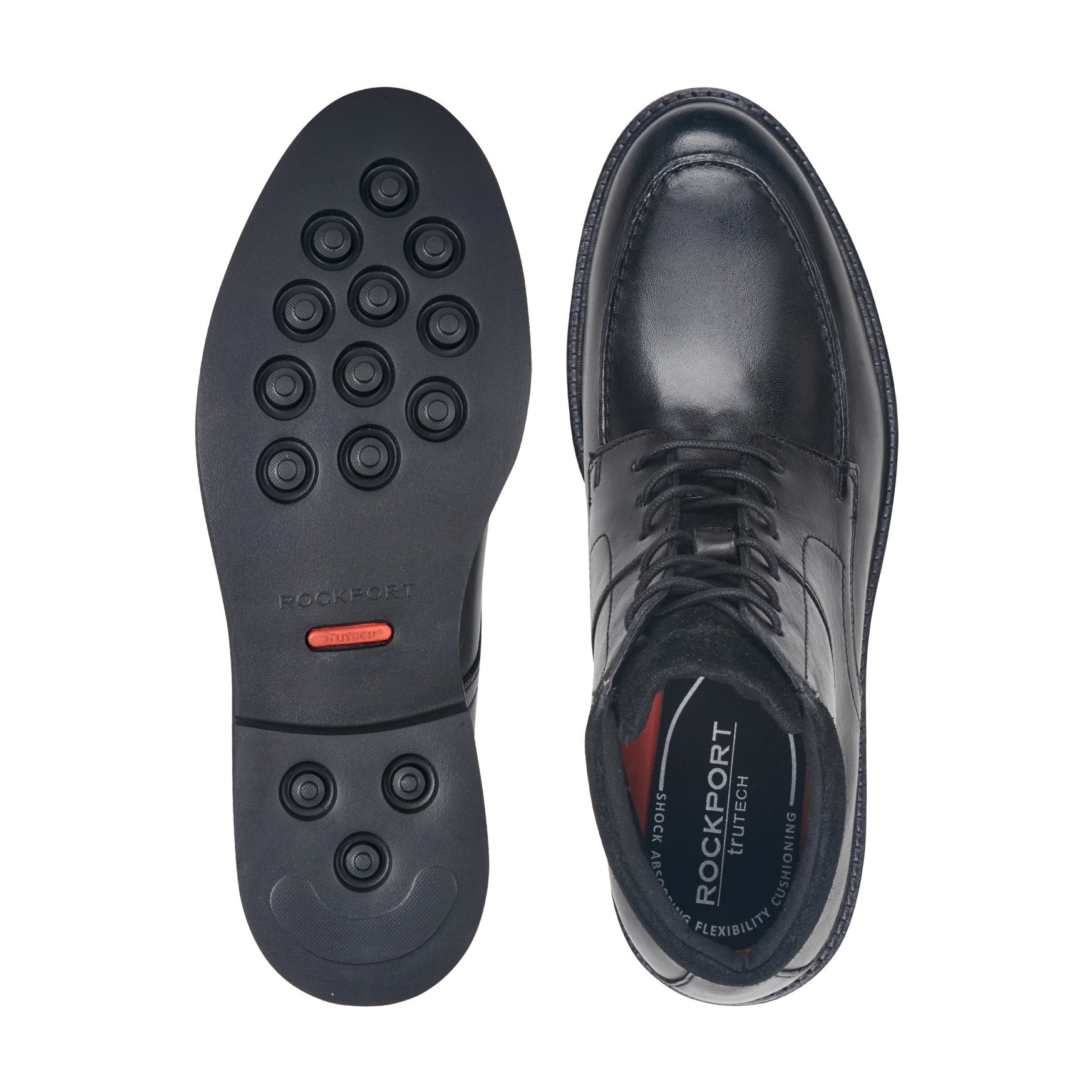 Men Macklin Moc Toe Lace-Up Leather Boots