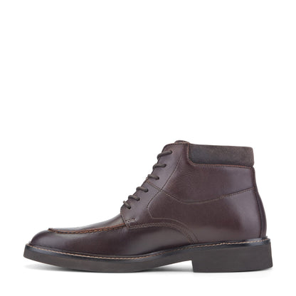 Men Macklin Moc Toe Lace-Up Leather Boots
