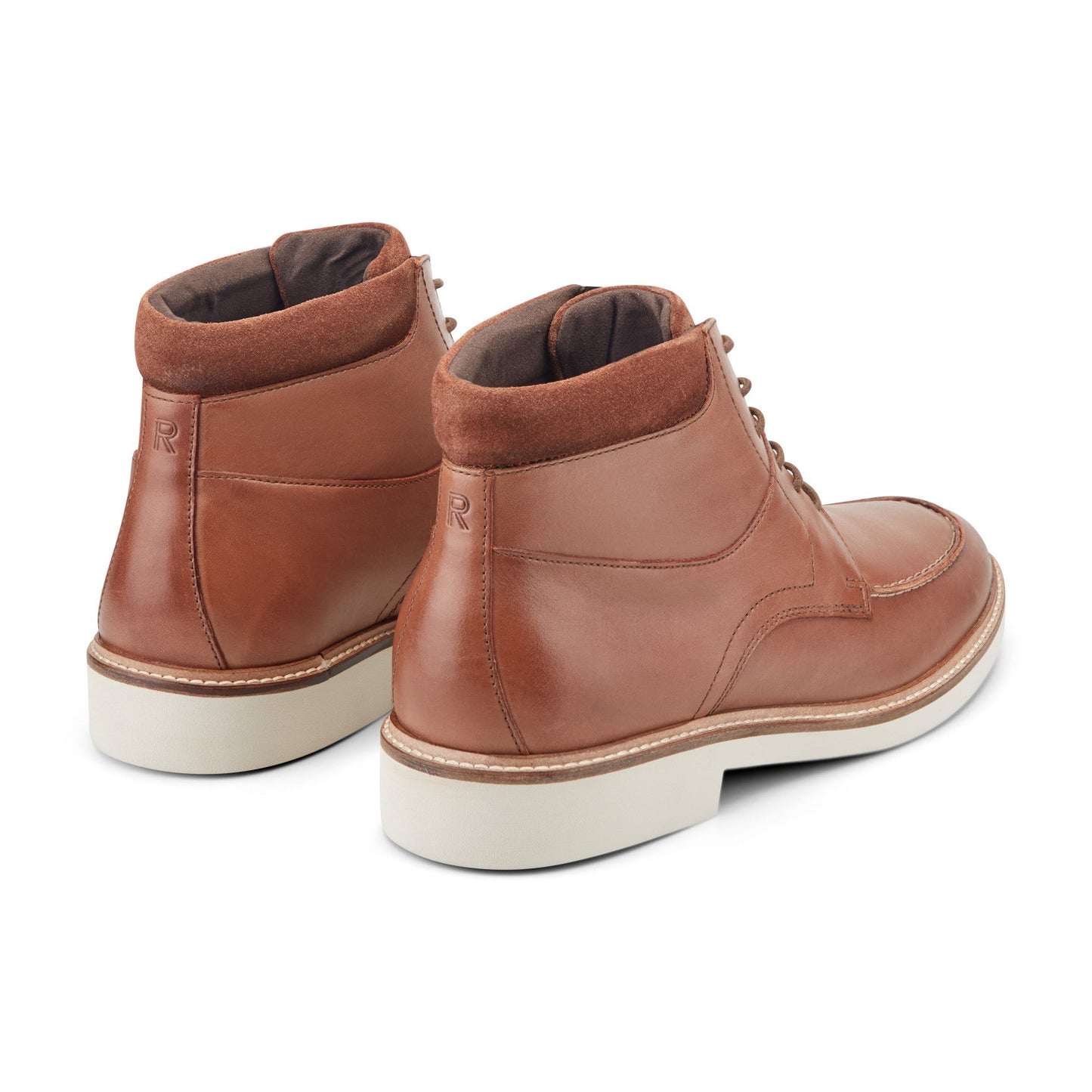 Men Macklin Moc Toe Lace-Up Leather Boots