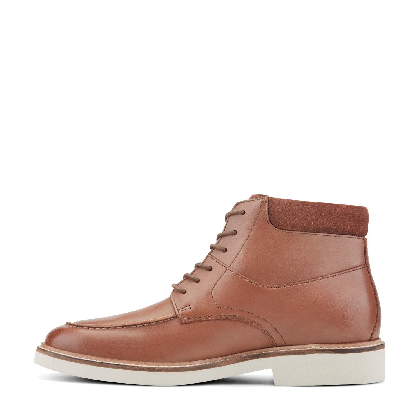 Men Macklin Moc Toe Lace-Up Leather Boots