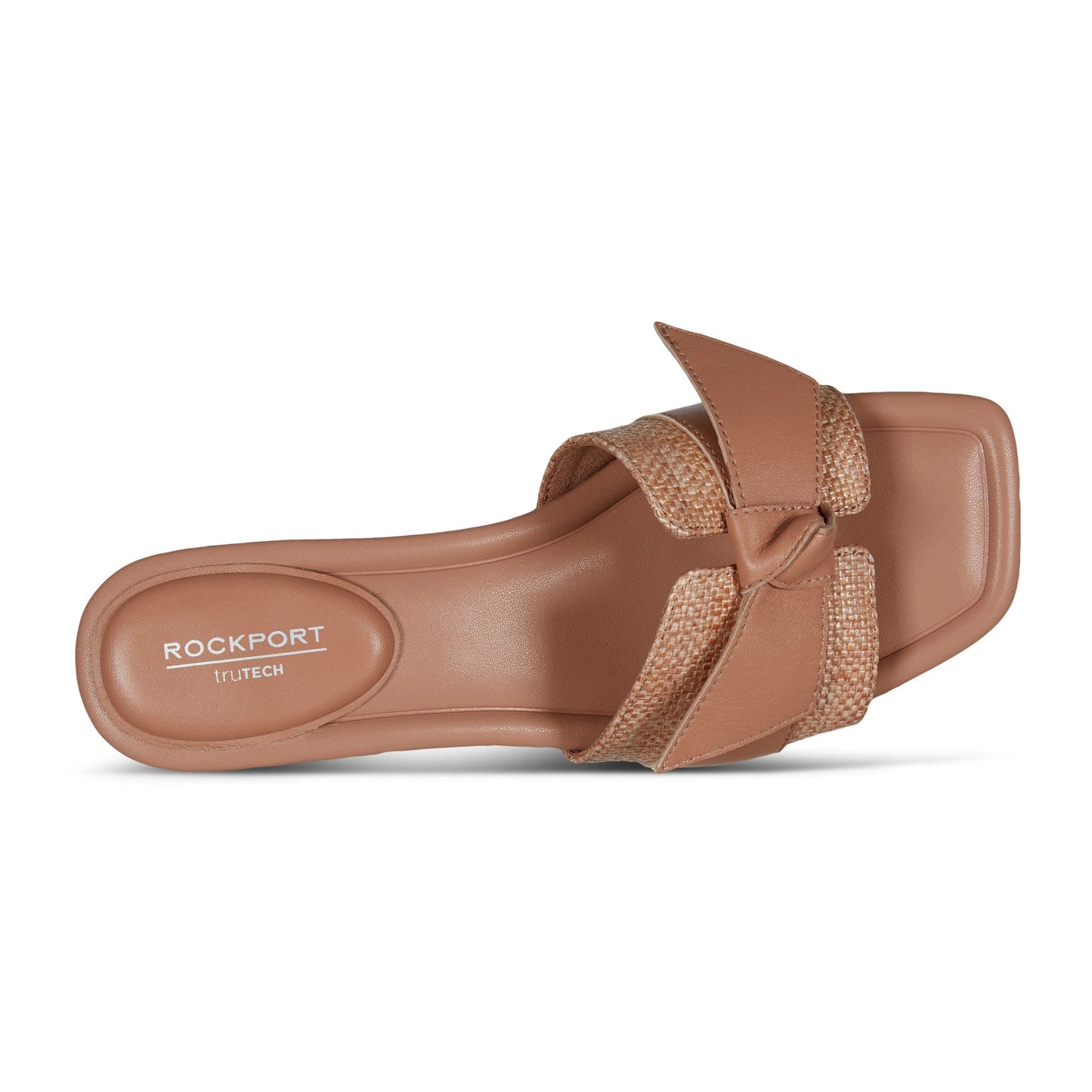 Women Carsie Block Heel Square Toe Slip-on Sandals