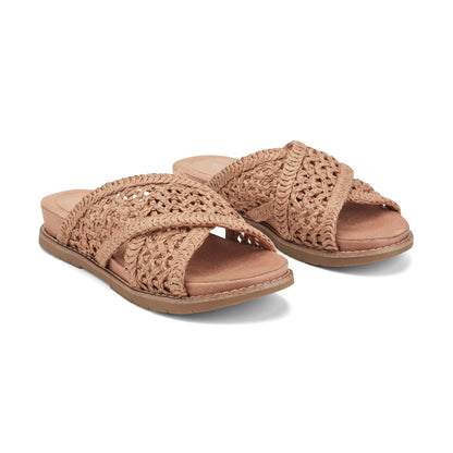 Women Zora Open Toe Slip-on Flat Casual Sandals