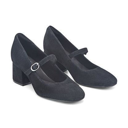 Women Xena Block Heel Mary Jane Pumps