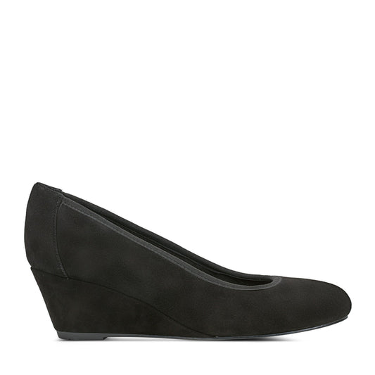 Women Rita Slip-on Almond Toe Dress Wedges
