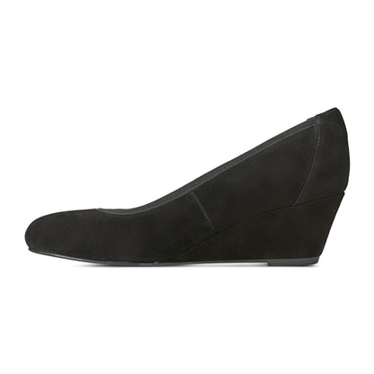 Women Rita Slip-on Almond Toe Dress Wedges