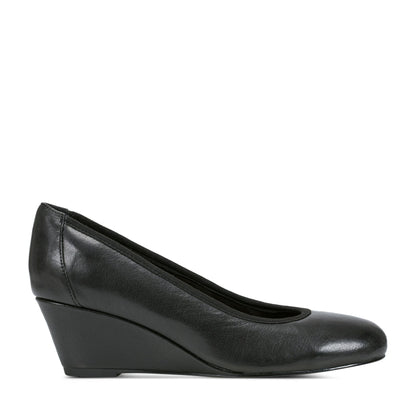Women Rita Slip-on Almond Toe Dress Wedges