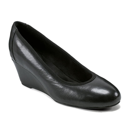 Women Rita Slip-on Almond Toe Dress Wedges