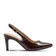 Dark Brown Croco Patent