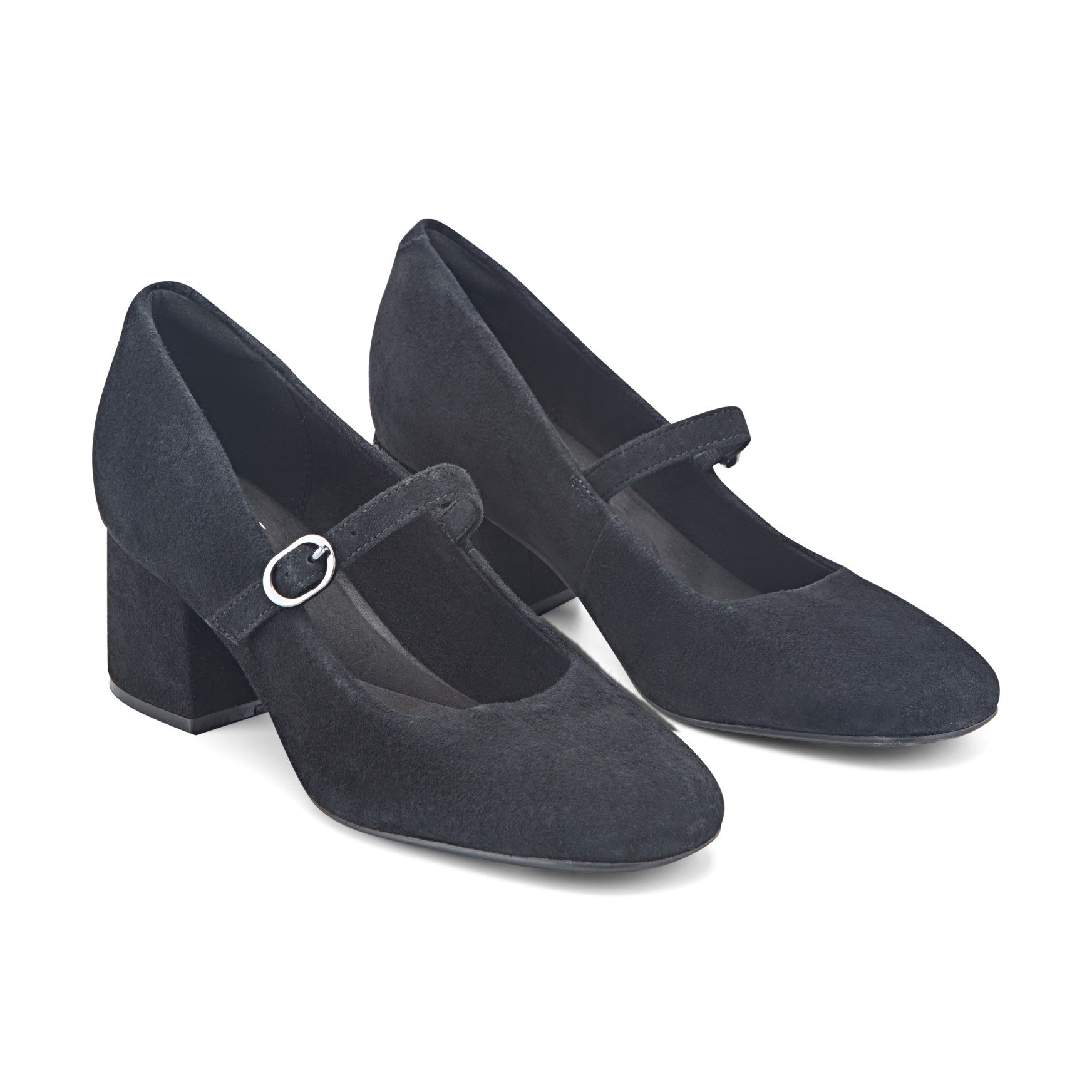 Women Xena Block Heel Mary Jane Pumps