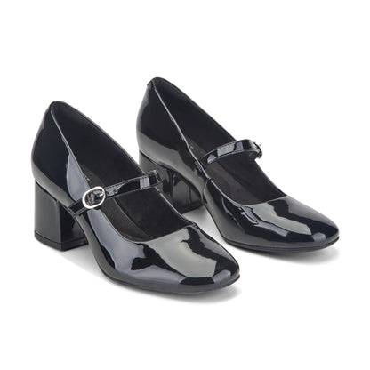 Women Xena Block Heel Mary Jane Pumps