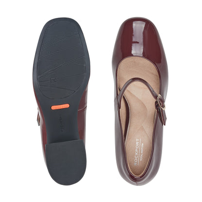 Women Xena Block Heel Mary Jane Pumps