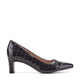 Dark Brown Croco Leather