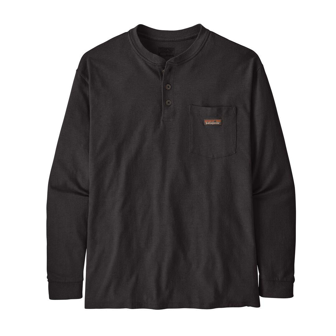 Long-Sleeved Work Henley Pocket Tee