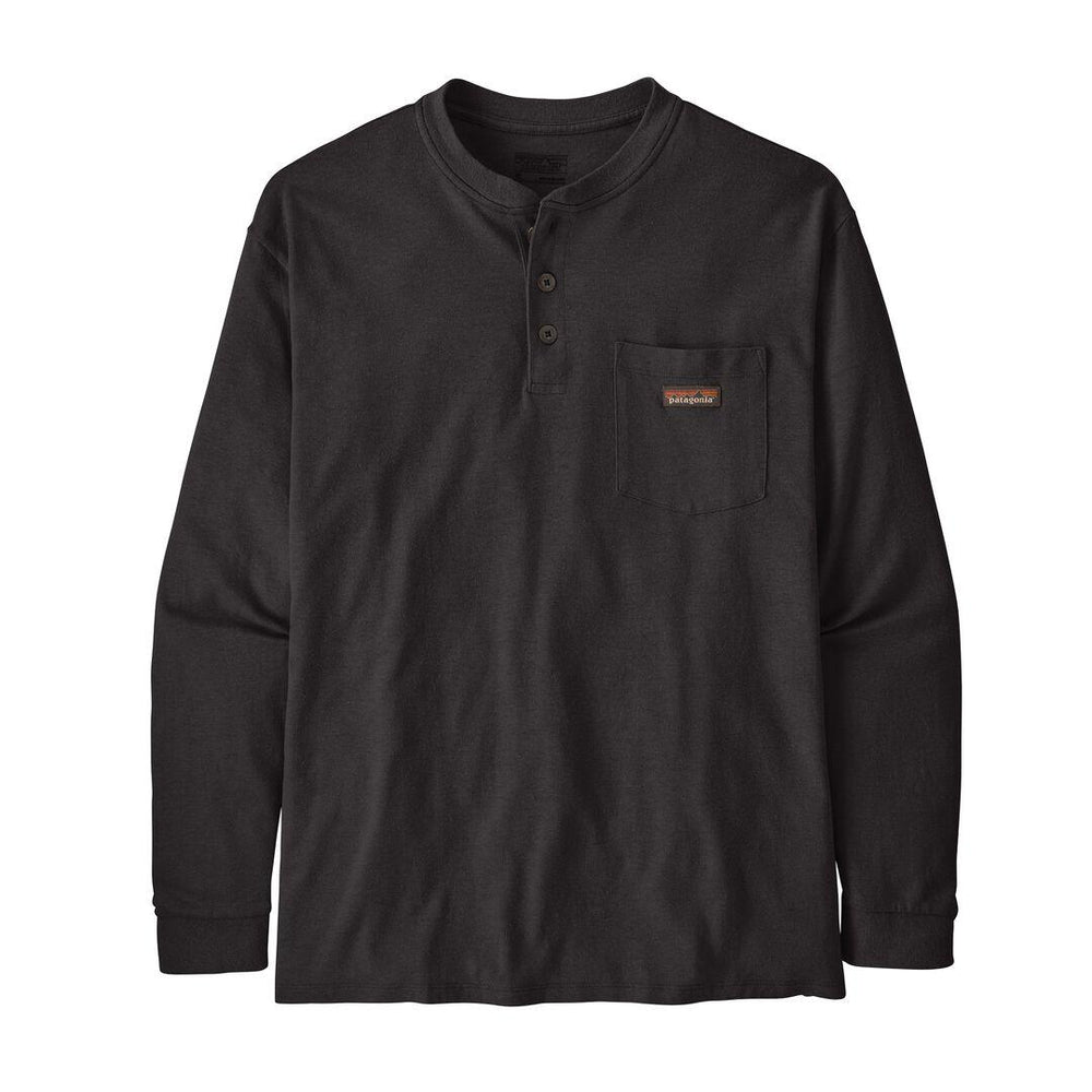 Long-Sleeved Work Henley Pocket Tee