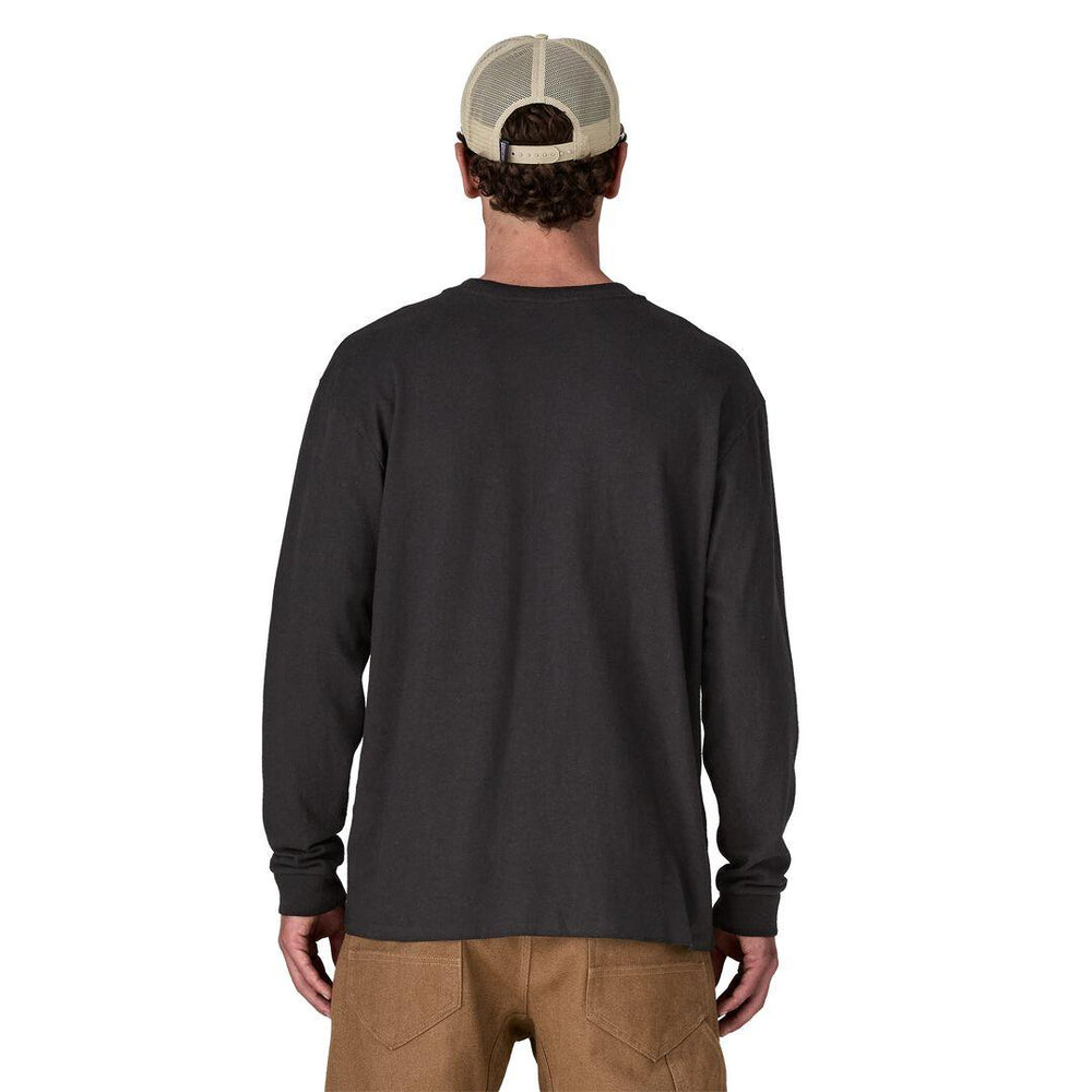 Long-Sleeved Work Henley Pocket Tee