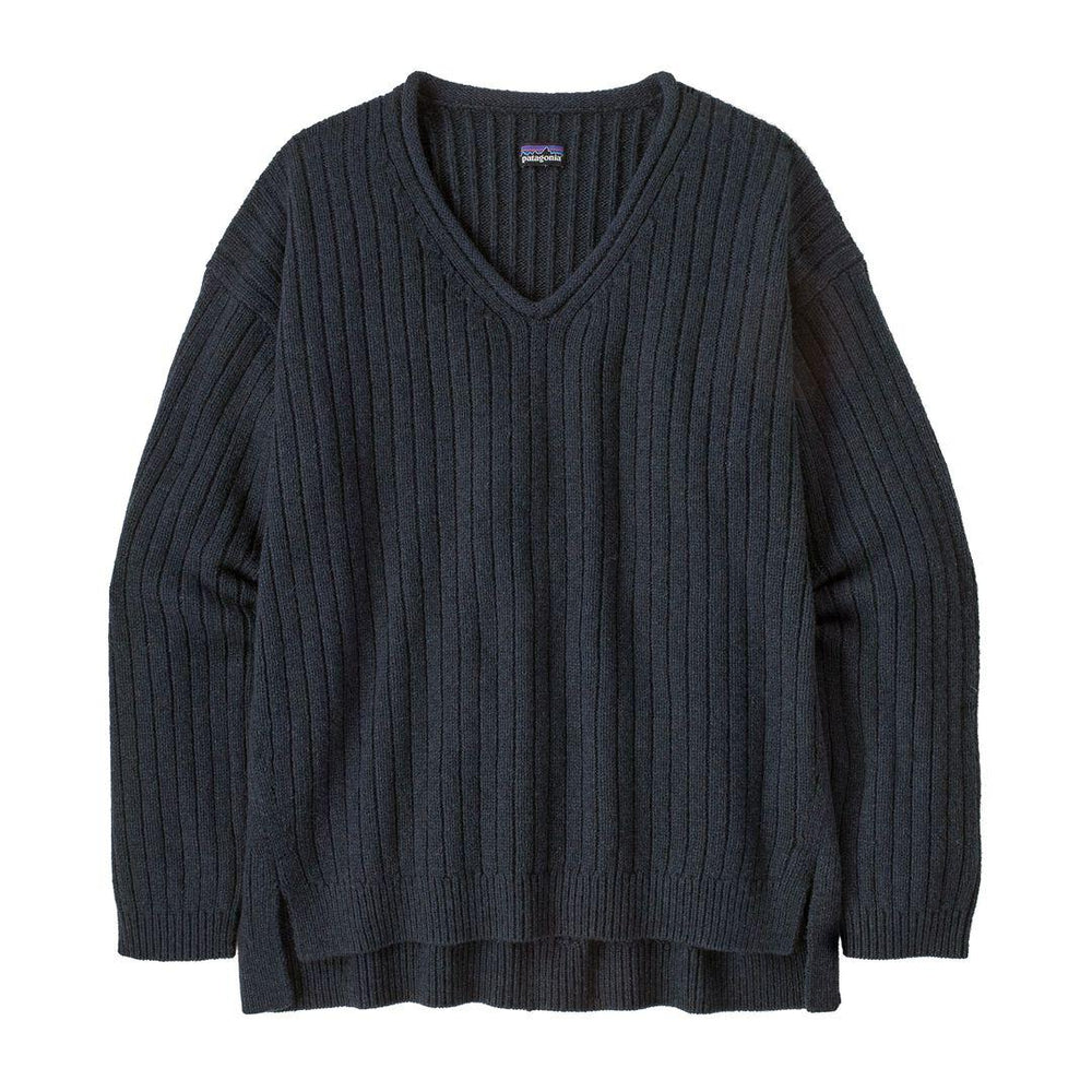 Recycled Wool-Blend V-Neck Sweater