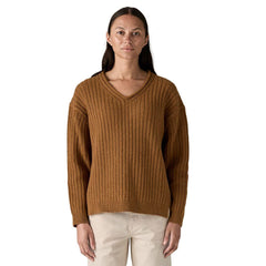 Recycled Wool-Blend V-Neck Sweater