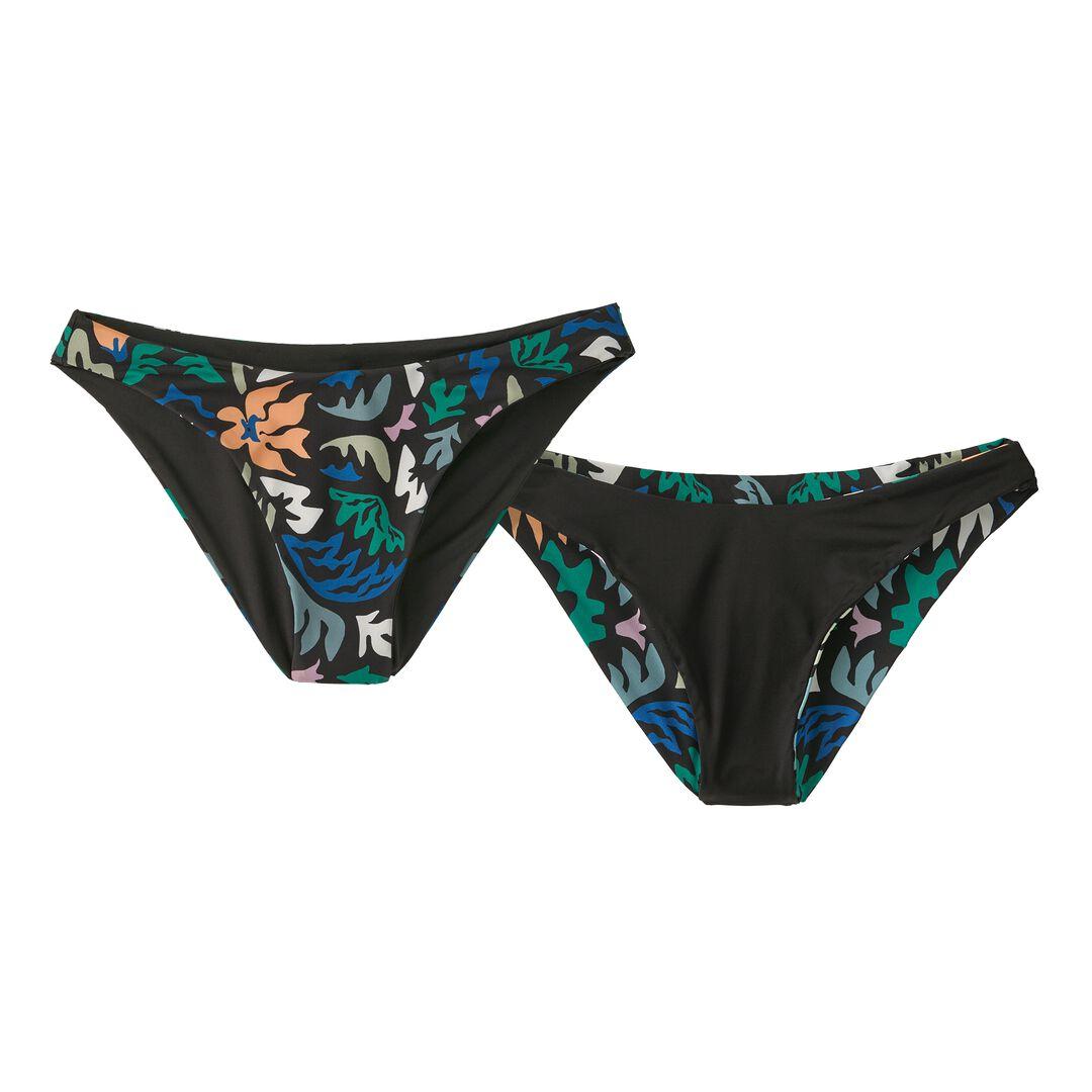 Reversible Cross Shore Mid-Rise Bikini Bottoms